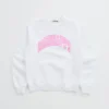 Madhappy White Campus Fleece Crewneck
