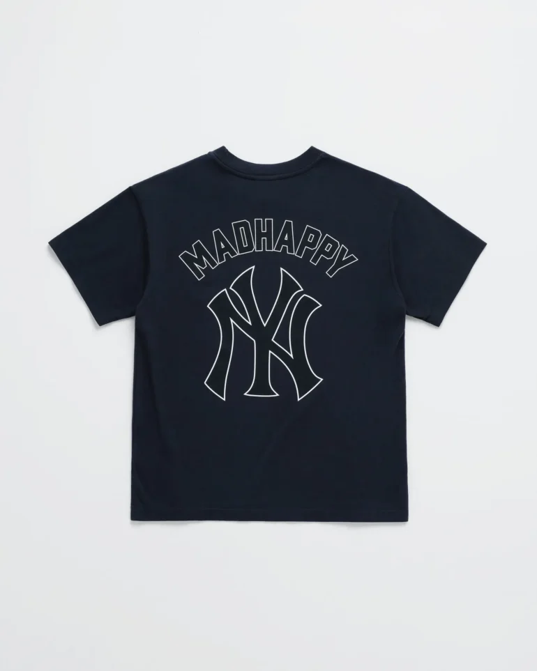 White Madhappy Yankees Midweight Tee - Image 3