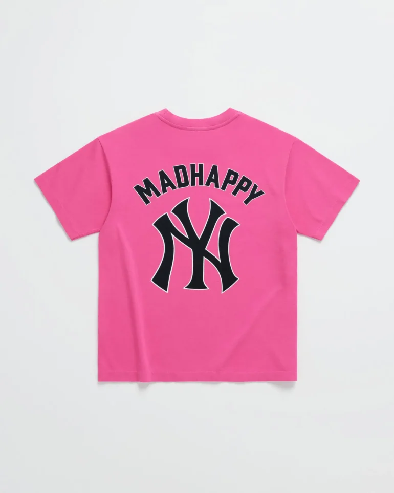 White Madhappy Yankees Midweight Tee - Image 5